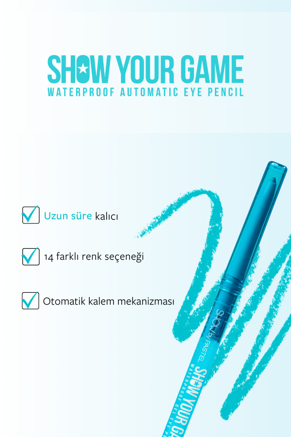 Show By Pastel - Suya Dayanıklı Jel Göz Kalemi 412 - 3