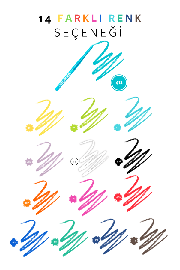 Show By Pastel - Suya Dayanıklı Jel Göz Kalemi 412 - 8