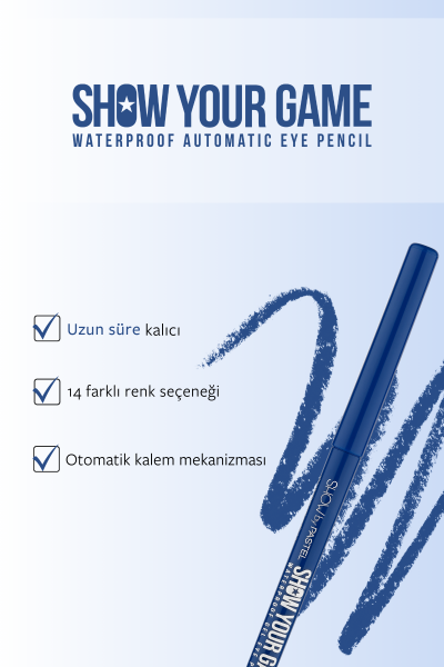 Show By Pastel - Suya Dayanıklı Jel Göz Kalemi 413 - 3