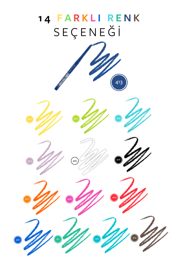 Show By Pastel - Suya Dayanıklı Jel Göz Kalemi 413 - 8