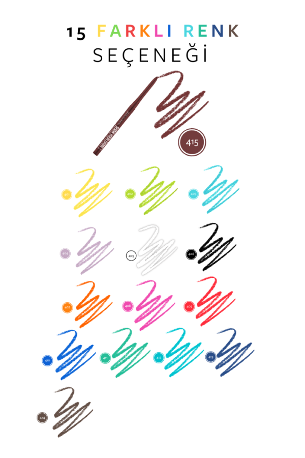 Show by Pastel - Suya Dayanıklı Jel Göz Kalemi 415 - 5