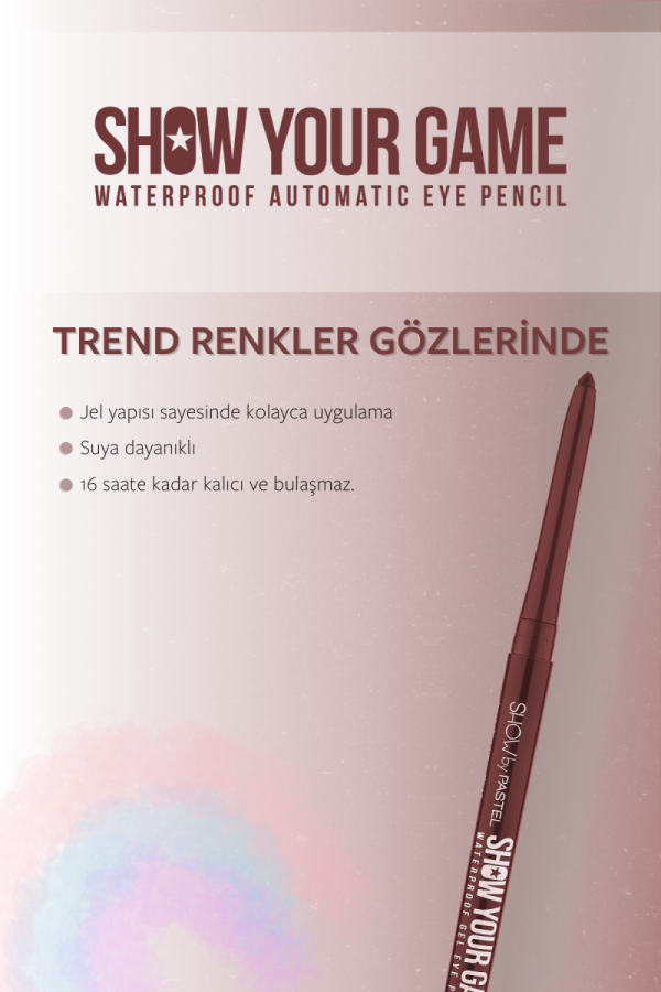 Show by Pastel - Suya Dayanıklı Jel Göz Kalemi 415 - 3