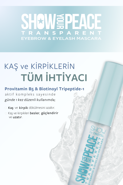 Show By Pastel Show Your Peace Transparent Eyebrow & Eyelash Mascara - Transparan Kaş ve Kirpik Maskarası - 6
