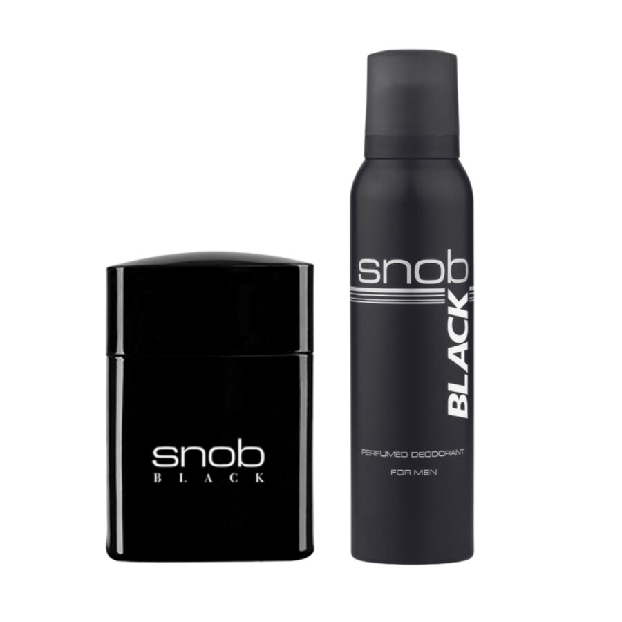 Snob Black Edt + Perfumed Deodorant - Hediye Seti - 2